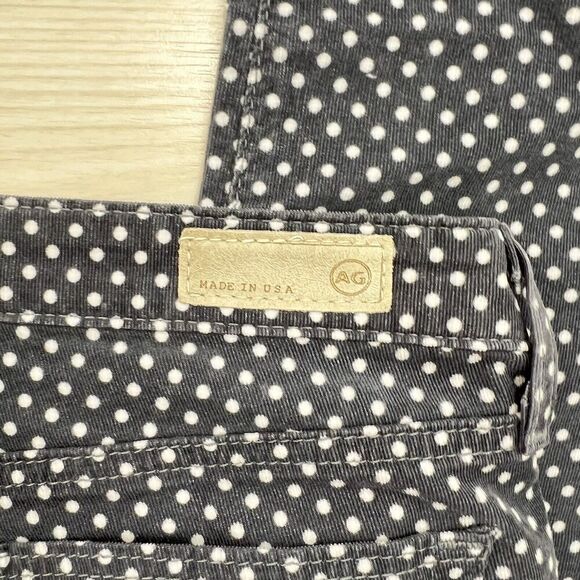 Adriano Goldschmied Jeans Women 28R Stevie Ankle Slim Straight Gray Pin Dot - Picture 11 of 13